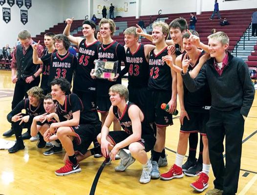 The Twin Bridges Falcons defended their title as district 12C champions, two years in a row. (Photo courtesy Sam Konen)