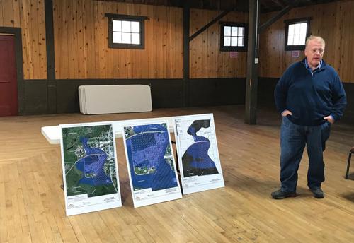Craig Erickson with Great West Engineering developed a master plan of the Madison County Fairgrounds, which was completed late last year. (C. AVEY PHOTO)