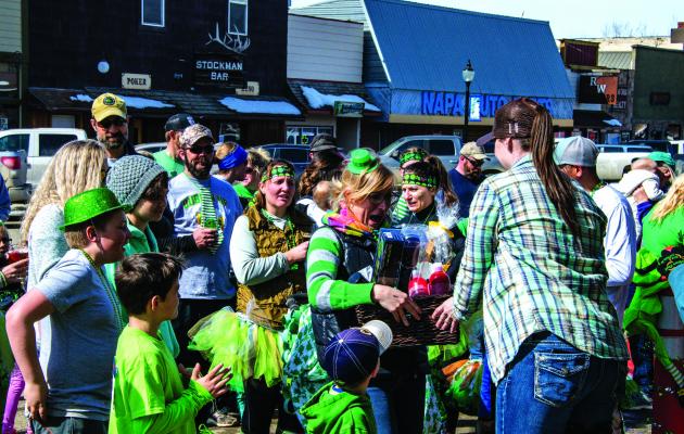 Prizes for best costume and age group awards for the Leprechaun Dash were given out on Saturday, March 16, as older finishers enjoyed beer from Ruby Valley Brew to celebrate St. Patrick’s Day and raise money for New Kids on the Block daycare.
