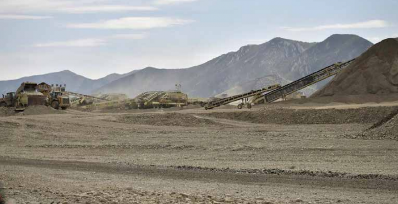 Gravel work at the Ennis-Big Sky Airport Aug. 6. PHOTO BY HANNAH KEARSE