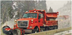 Brave snowplow operators clear Homestake Pass after the Dec. 14 storm. Courtesy of MT DOT
