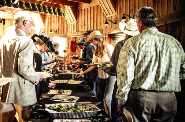 Fireman’s Ball vittles table.