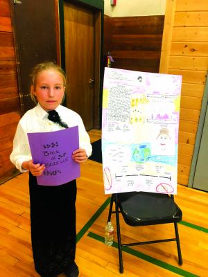 Helen Keller (Madi Jo Nelson) shares how she revolutionized communication for the hearing and visually impaired. (E. Leonard photos)
