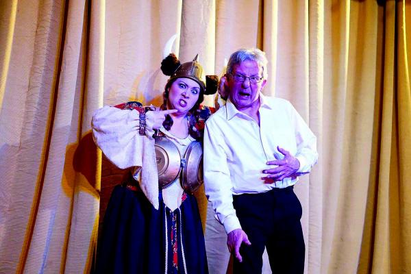 Christina and Bill Koch: “We met in Virginia City nine years ago working at the Opera House. He’s the artistic director and I’m the company manager for the Virginia City Players. For our first date, he took me lingerie shopping at the junkyard and made me this stunning gold hubcap bra! We’ve been in love ever since!”