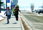 Young competitors in Sheridan’s 2019 Leprechaun Dash race down Main Street toward the finish line on Saturday, March 16. (Photos courtesy of Christina McRae-Holland)