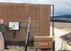 Austin White uses push-button controls to close the dumpster at the Palisades container site. Austin and her family live in the Upper Madison area. PHOTO COURTESY STEVE PRIMM