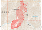 Map of affected area. COURTESY USFS