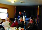 U.S. Air Force veteran and rancher Brett Owens, of McAlister, shared his thoughts on what Veterans Day was all about, at the Madison Valley Baptist Church, Sunday morning. (J. Taylor)  